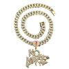 Store Manager Recommends: NOLVE Personalized Heart Pendant with Rhinestone Inlaid Cuban Chain