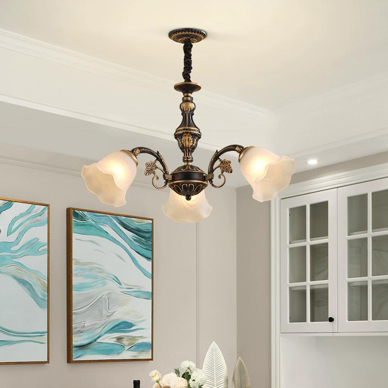 Simple Retro Style Pendant Light for Living Room Bedroom Dining Room