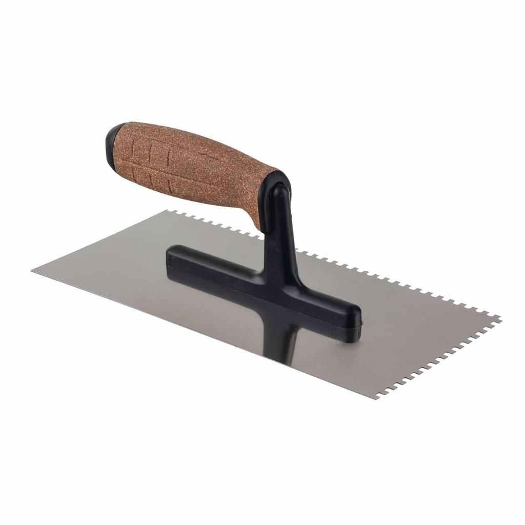 Awtools Metal Trowel 270mm Cork Handle on Polyamide Foot 12 Tooth