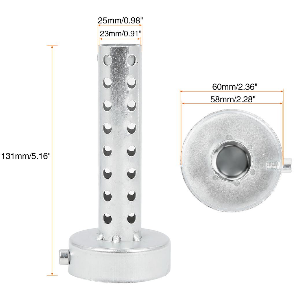 Motoforti 1/2 Pezzi Acciaio Inossidabile Universale 35mm 42mm 45mm 48mm 60mm Diametro Esterno Tubo di Scarico Moto Baffle Silenziatore Baffle