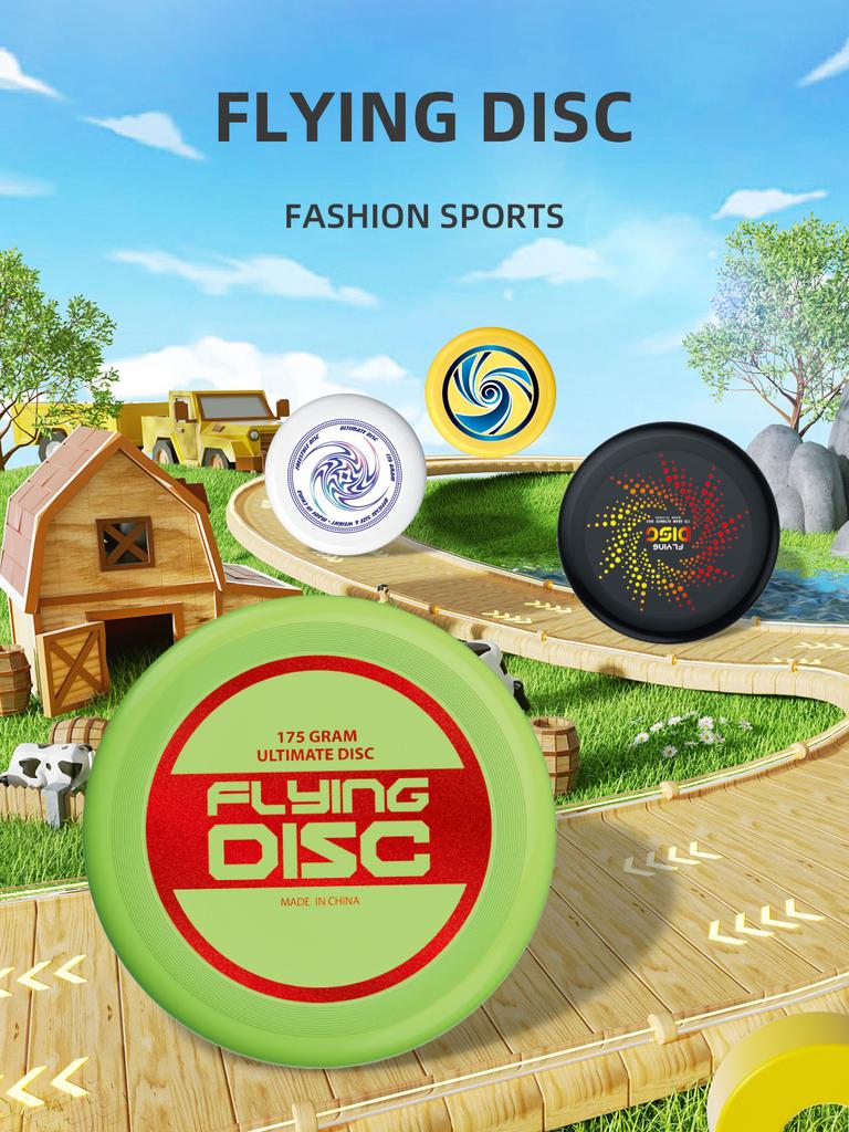 Bronzing Process 135g/175g Adult Outdoor Frisbee Training Toy Plastic Frisbee Toy