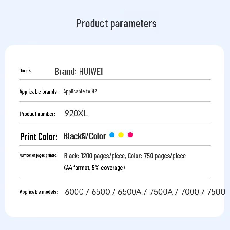 G&G 920XL Compatible Ink Cartridge Set for HP Officejet