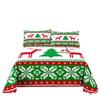 Santa Claus Three Piece Bedding Reindeer Christmas Decoration Quilt Cover