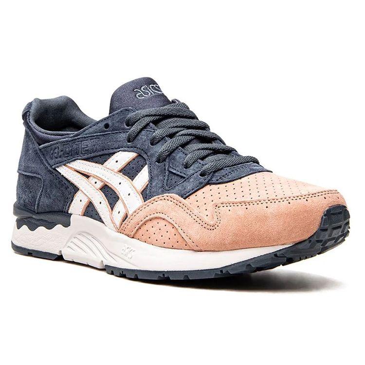 Kith x ASICS Gel Lyte 5 Salmon Toe Unisex Sneakers Blue White 1201A542-700