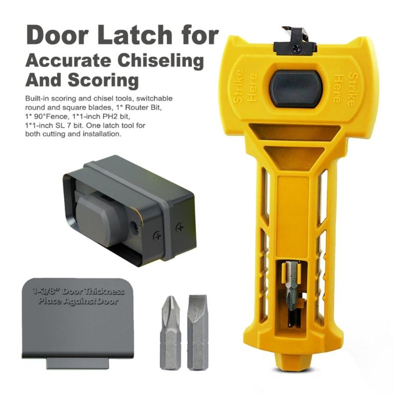 Ergonomic Lock Installation Chisels Door Hinge Jig, Door Hinge Mortiser Plastic Tool For Woodworking Home Renovations
