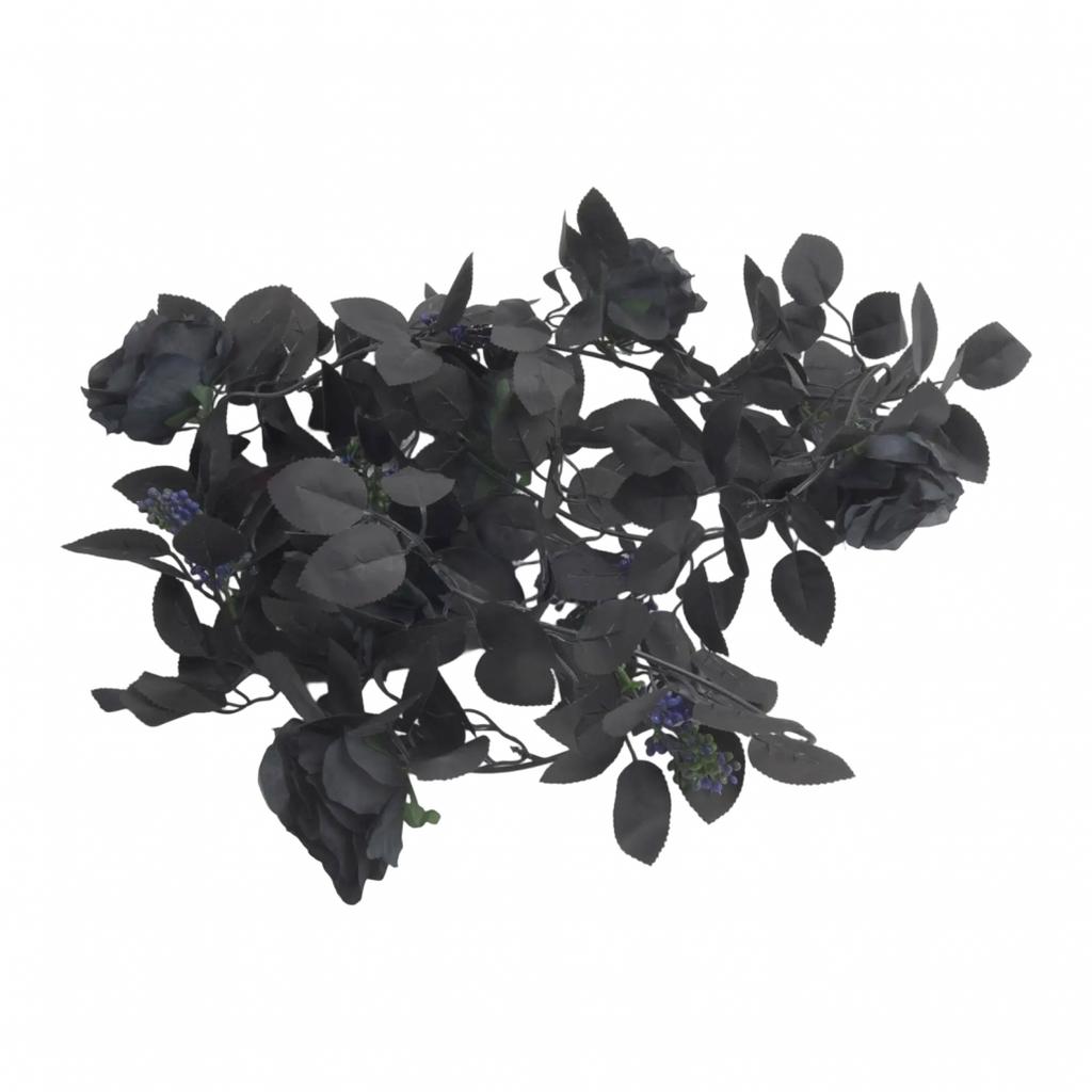 Künstliche Blumen Falsche Rosen Halloween Girlande Robust und Widerstandsfähig