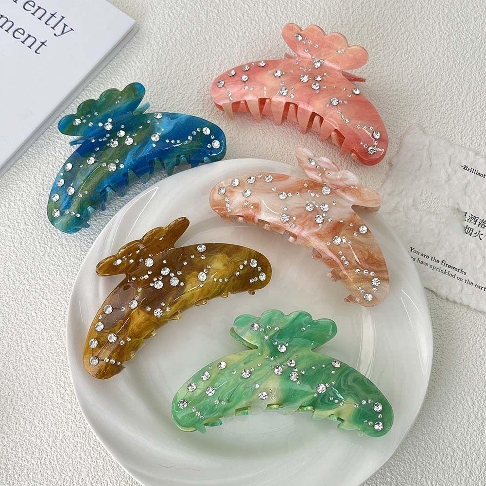 Fish Tail Design Acetic Acid Shark Clip Korean Style Girl Hair Accessories  Summer