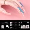 kads 500pcs French Acrylic Nail Tips 3 Colors/Box Fake Nails Clear Half Cover Artificial False Nails Half Tips Box DIY Nail Art