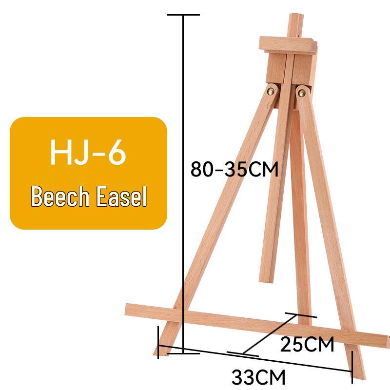 Portable Foldable Solid Wood Art Student Easel: Desktop Drawing Board and Artwork Display Stand