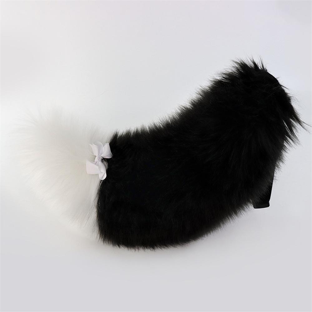 60Cm Plush Animal Tail Wolf Fox Cat Tail With Adjustable Belt Cosplay Accessories Role Play Party Props Furry Fluffy Dog Tail
