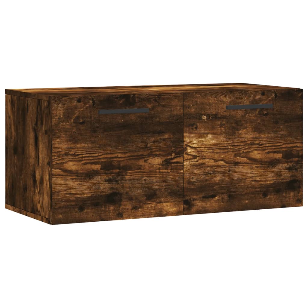 Vidaxl Wall Cabinet, Smoked Oak, 80X36.5X35 Cm
