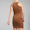 Puma Dare To Muted Motion Midi Sleeveless Dress Women Dress Brown 627877-82