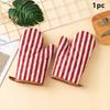 Thickened Oven Gloves Set, Anti-Scalding, Simple Cotton And Hemp, Microwave Oven Glove, Baking, Cooking, Kitchen