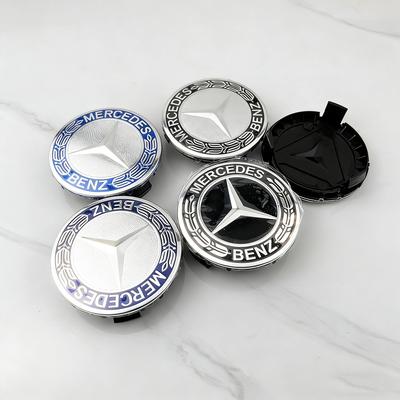 For Mercedes Benz Amg 4Pcs 75mm Car Wheel Center Cap Hub Covers Badge For Mercedes Benz AMG B/C/E/S Class C43 C63 E43 E53 GLC GLK CLA Accessories Ro2