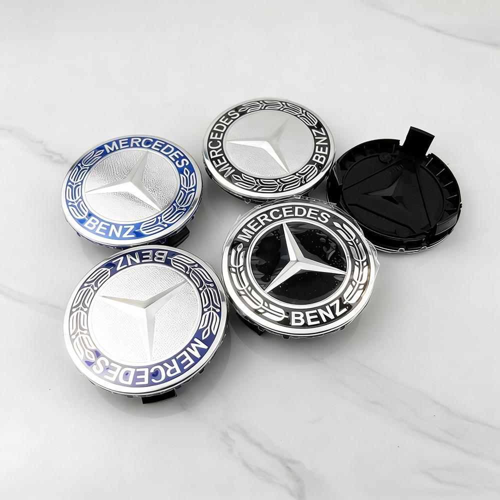 4pcs 75mm Car Wheel Center Logo Hub Cap For Mercedes Benz W211 W205 W213 W203 C218 A207 CLA CLS E Class Accessories