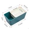 Food Storage Organizer Creative Dried Fruit Plate Double Layer for Living Room Dining Table