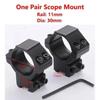 25.4/30mm Rifle Scope Mounting Ring Flashlight Dovetail Picatinny Rail Base Fixed Aluminium Stop Pin Hunting