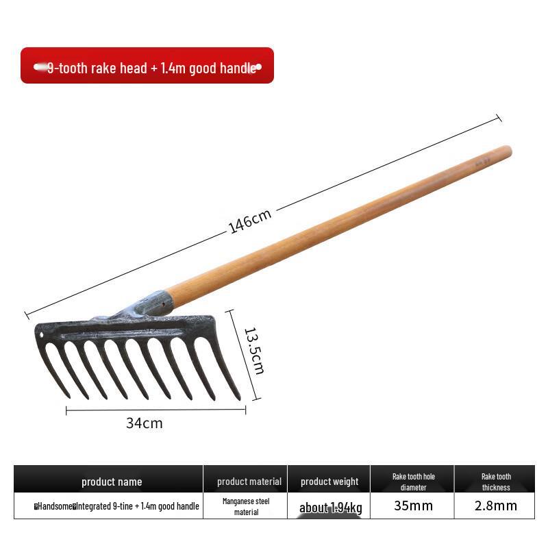 

Churong Manganese Steel Garden Rake