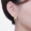S925 Sterling Silver Golden Personalized Design Earrings Hoop Earrings Women Jewelry Original Trendy Anniversary Gifts