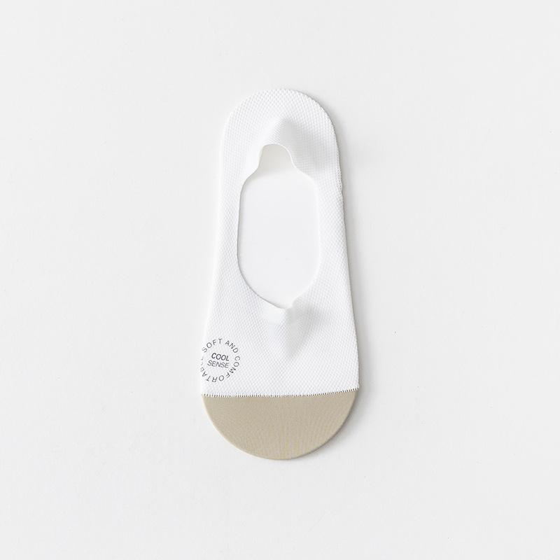 Women's Summer Ultra Thin Cotton Bottom Ice Screen Eye Breathable Invisible Heel Socks