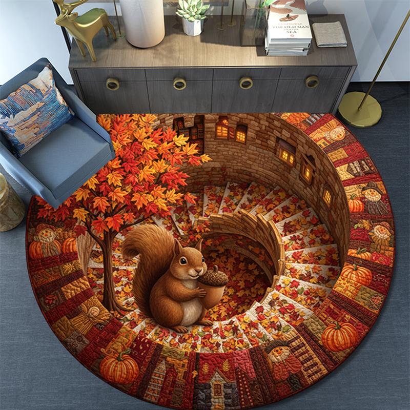 

Cartoon Print Round Area Rug,Carpet Rug for Living Room Bedroom Sofa Playroom Decor,Non-slip Floor Mat 80cmx80cm