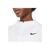 Nike Dri-Fit Kurzarm Strick Half-Zip Tennis Top Damen Oberteile Weiß Schwarz CV4698-100