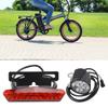 Electric Headlight and Tail Light Set LED Front Rear Warning Lights Kit with Horn Switch Button for