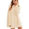 European & American Fashion Women's High Neck Loose Knit Pullover Sweater