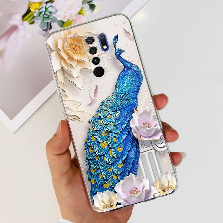 For Xiaomi Redmi 9 Case Stylish Painted Fundas 6.53'' Soft Silicone Phone Case For Xiaomi Redmi 9 Prime Redmi9 Back Cover Bumper