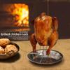 Supporto per Pollo Griglia Verticale Supporto per Arrosto di Pollo Padella per Griglia Forno BBQ
