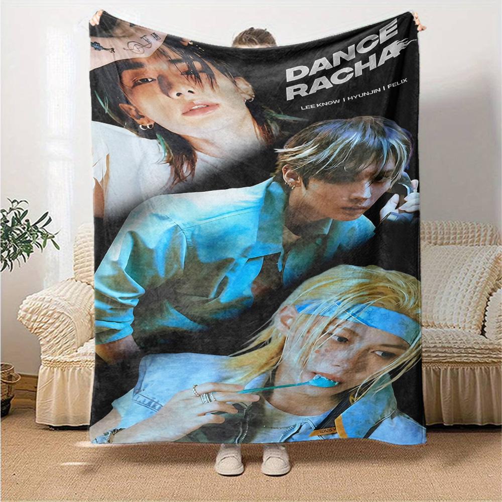Dance Racha Live Performance Flannel Blanket Super Soft Warm Cozy Blanket for Sofa Bed Office Travel All‑Season Home Decor Gift