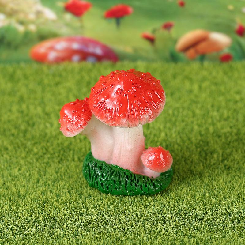 Forest Micro-Landscape Mushroom Ornaments DIY Resin Crafts for Succulent Pots and Garden Decor