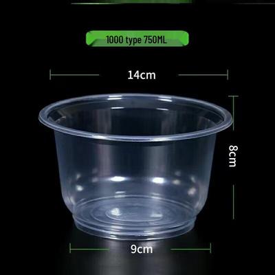 Disposable Transparent PP Plastic Bowls with Lids