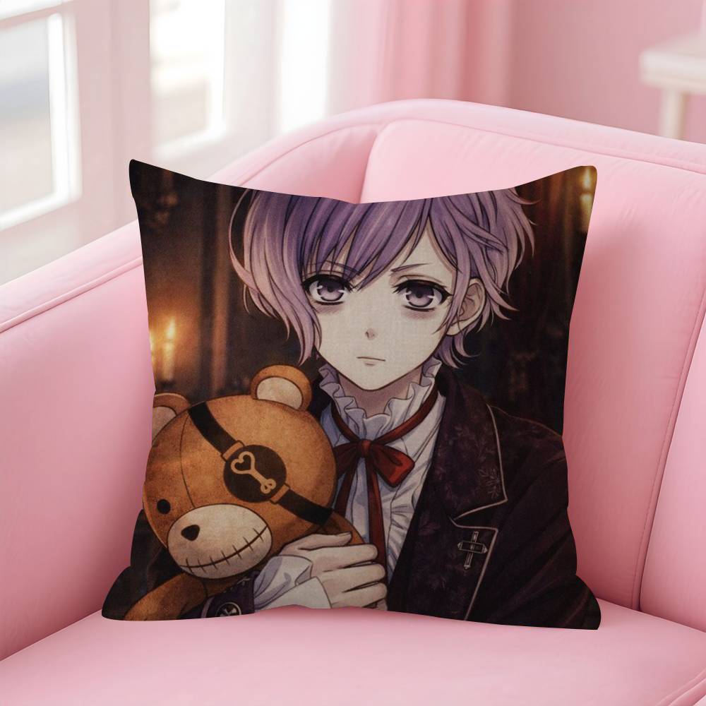 Anime Diabolik Lovers Pillow Cushion Cover Pillowcase Living Room Sofa Home Decor