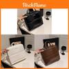 Pu Handheld Tote Bag For Daily Use With Zipper Closure And Inner Pocket