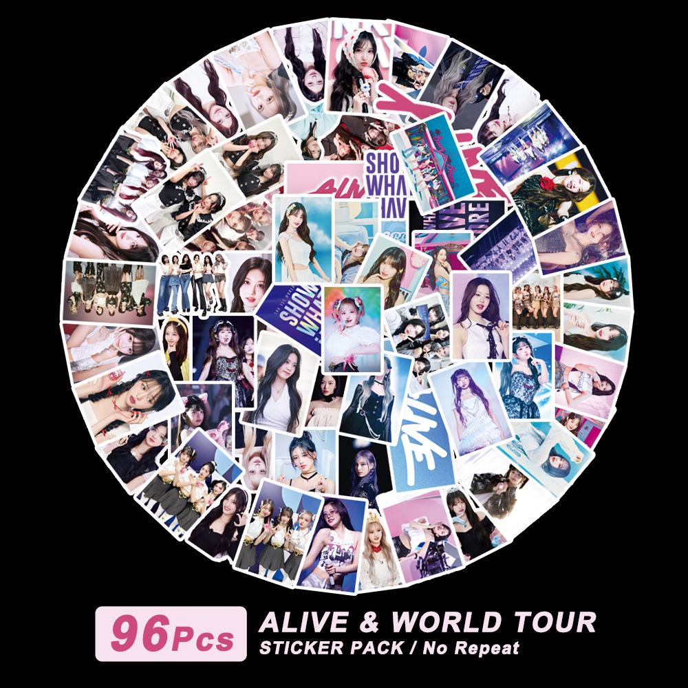 IVE WORLD TOUR Mini Diary Stickers - ALIVE Album Decorative Set (96 pcs)
