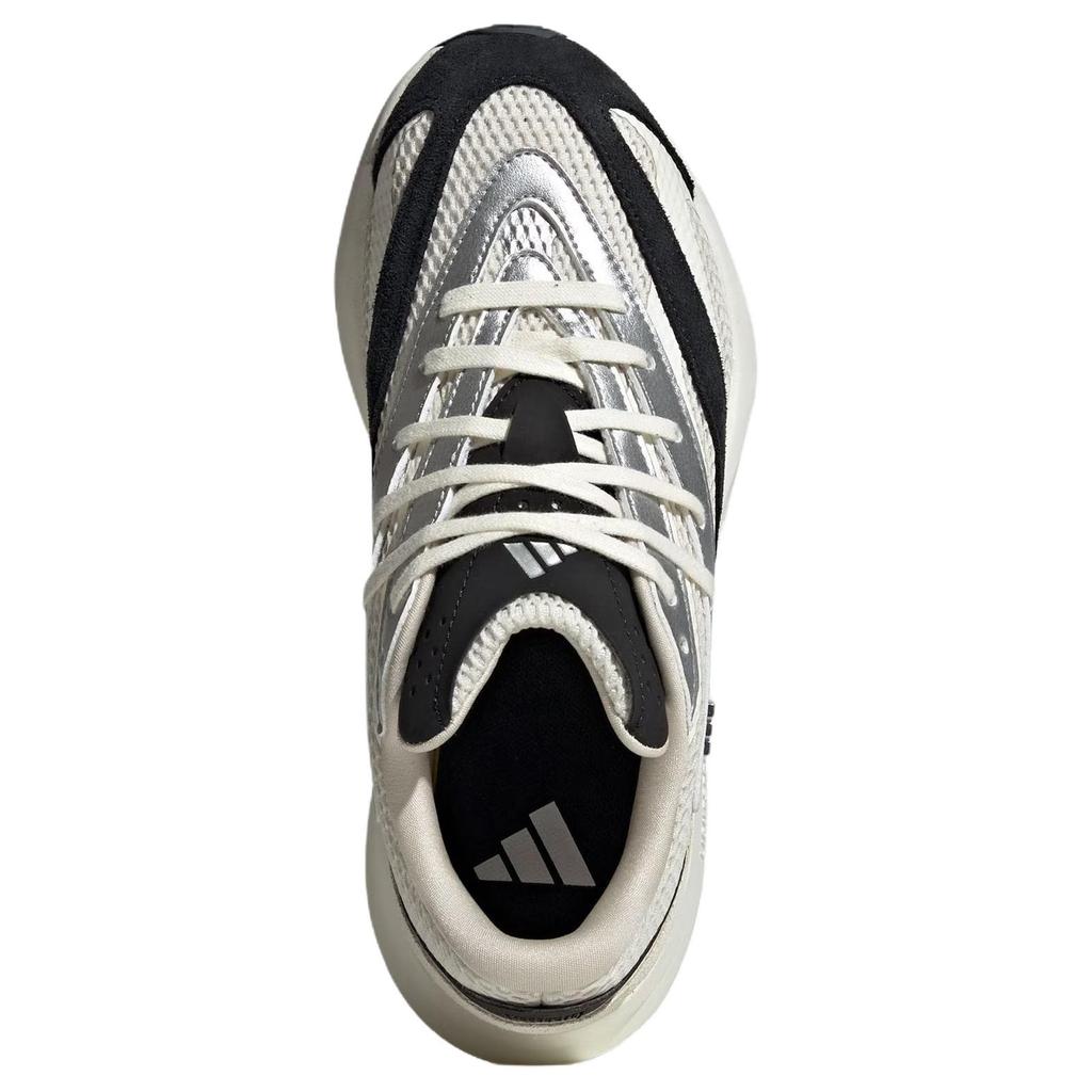 Adidas Lightblaze Comfortable Soft Casual Running Shoes Women Sneakers Beige Black Silver JR7208