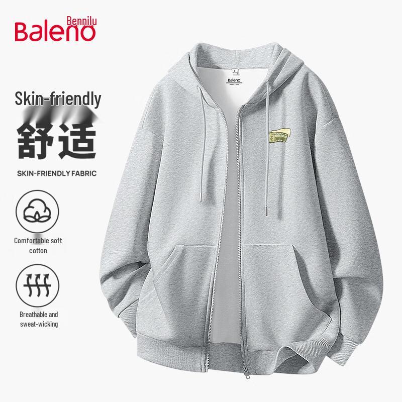 Baleno Men's Casual Hooded Sweatshirt Jacket