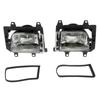 KKMOON 2pcs Left & Right Front Fog Light Transparent Plastic Lens Kit for BMW E30 3-Series 1985-1993