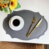 Nordic Retro Faux Leather Placemat: Waterproof, Oil-Proof, Insulated, Anti-Scald Table Mat for Household Use