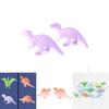 Vibrant 16pcs Jurassic World Dinosaurs Glow In The Dark Luminous Miniature Toy Set