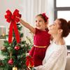 Handgemachte Weihnachten Rote Samtschleife Multi-Ohr Weinrote Samt Weihnachtsdekoration Weihnachtsbaumschleife Neujahrsdekorationen Geschenke