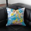 Anime CCardcaptor SSakura Cushion Cover Pillow Case Antidustmite Invisible zipper silky plush cushion