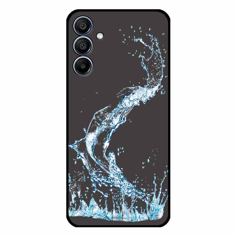 

For Samsung Galaxy F15 5G/M15 5G Case Trendy Design TPU Phone Cover Blue Water Droplet