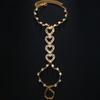 1PC Women's Trendy Sparkling Love Foot Chain Outdoor Tourism Beach Banquet Party Holiday Gift