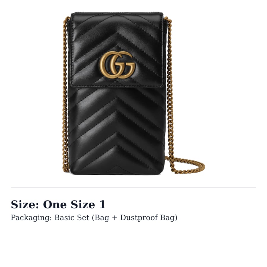 GUCCI Marmont Quilted Leather Shoulder Bag