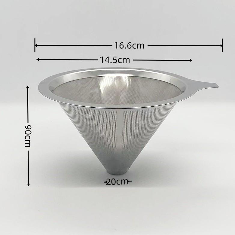 

Двухслойный сетчатый фильтр для кофе пуровер из нержавеющей стали 304