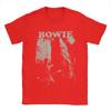 David Bowie Glam Rock Band Graphic T-shirt Vintage Washed Retro Music Unisex Oversized Crew Neck Cotton Short Sleeve Tee Tops