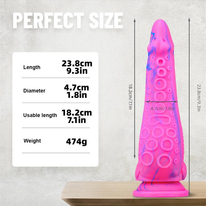 Octopus Silicone Color Dildo Liquid Multi-layer Crystal Simulation Big Penis Adult Products