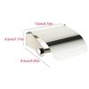 Cloakroom Toilet Wall Mounted Tissue Roll Holder Silver
